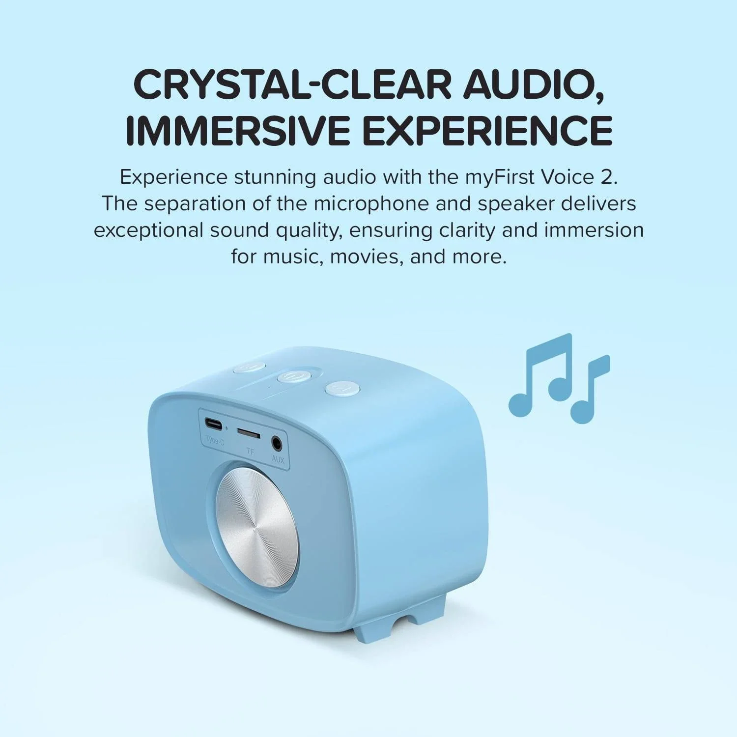 myFirst Voice 2 Kids Karaoke Machine (Blue) - Image 3