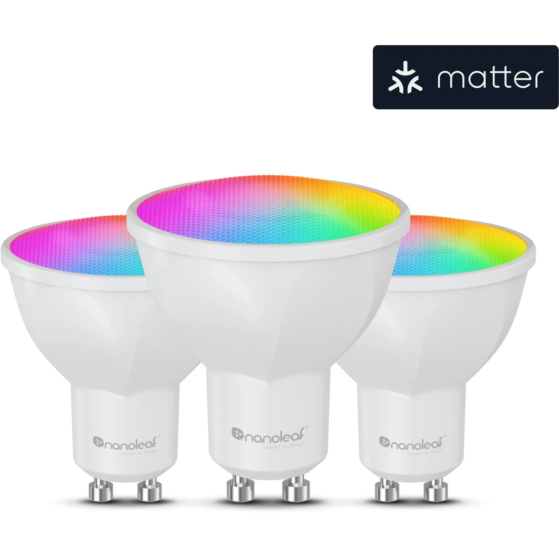 NANOLEAF Essentials Colour Smart LED Bulb GU10 (WIFI) [3 Pack] - Image 2