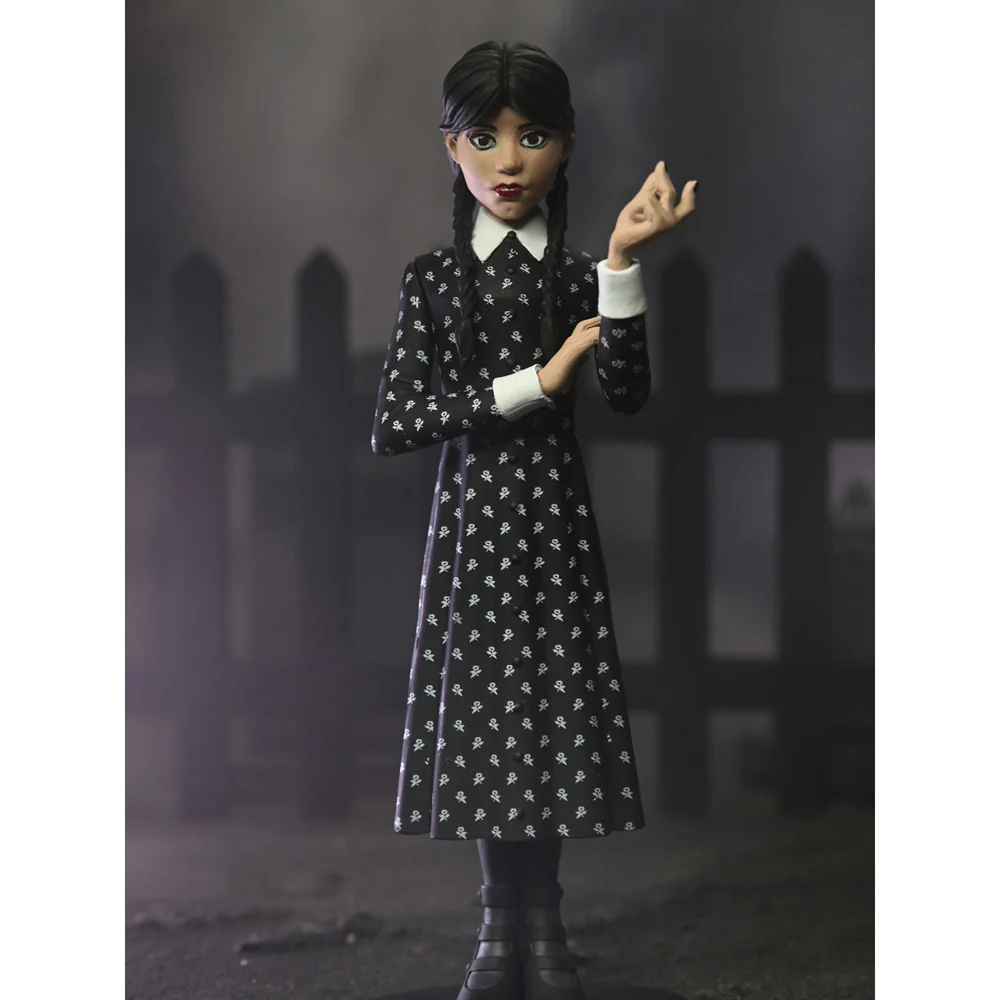 Neca 6'' Scale Wednesday Addams Classic Dress Terrors Action Figure Toy - Image 3