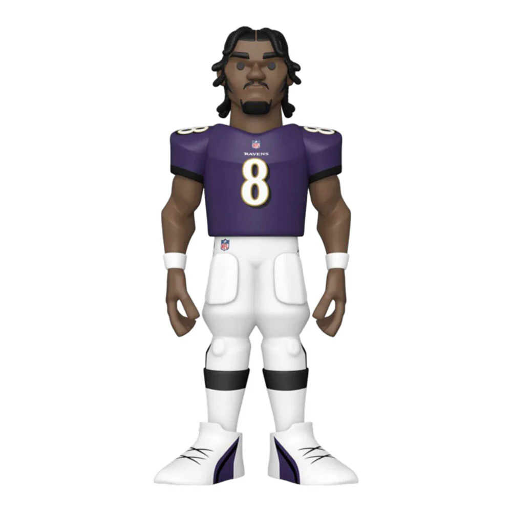 NFL Football Lamar Jackson Ravens Gold Premium Vinyl Action Figure Toy 12"