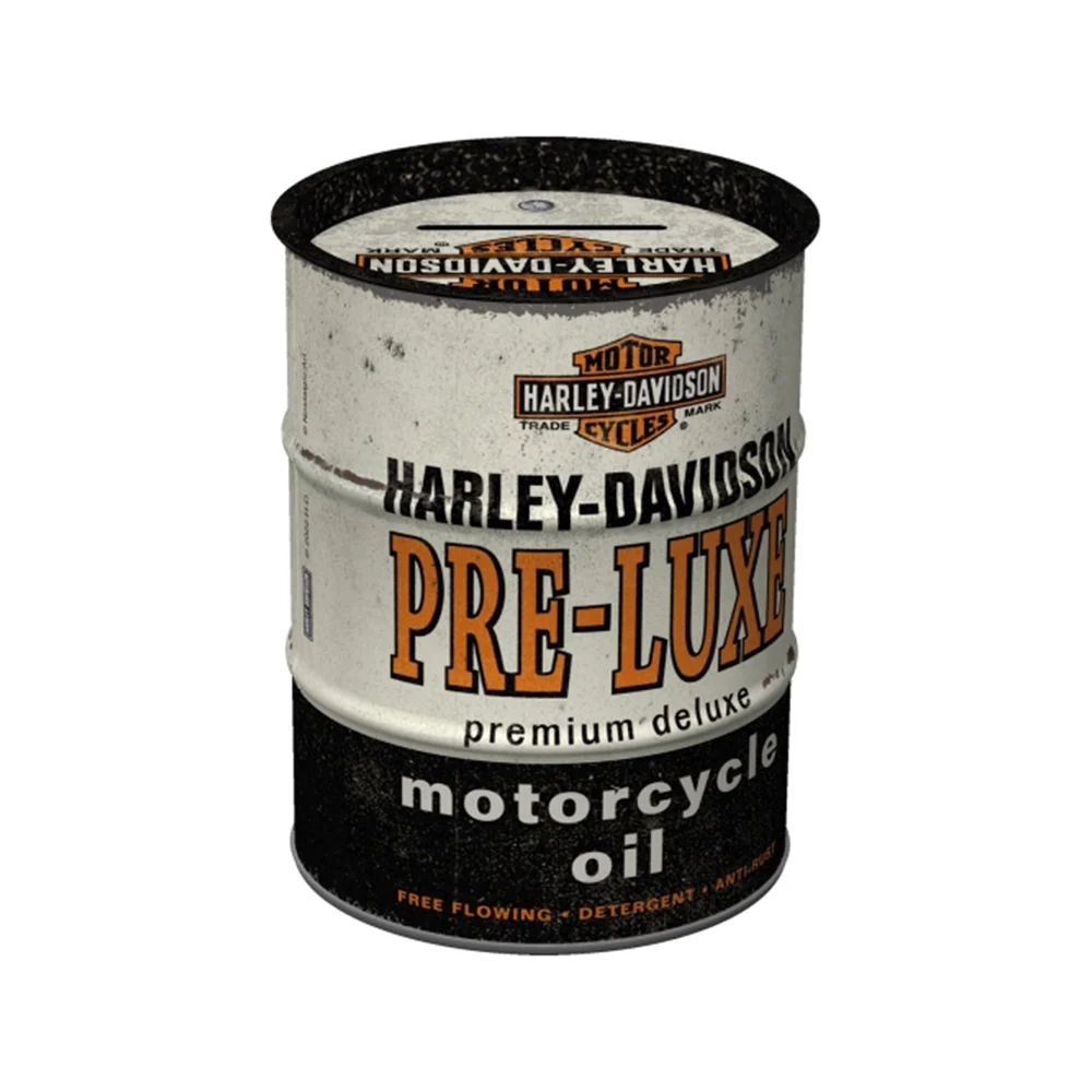 Nostalgic-Art Money Box Oil Barrel Harley-Davidson Pre-Luxe 9.3x9.3x11.5cm