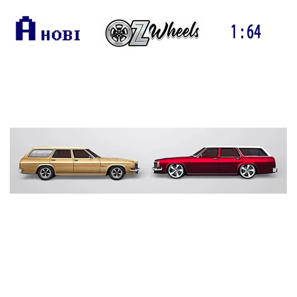 OZ Wheels 1:64 FSD Hauling Kids & Ripping Skids Holden HJ Wagon & HJ Custom Set - Image 4