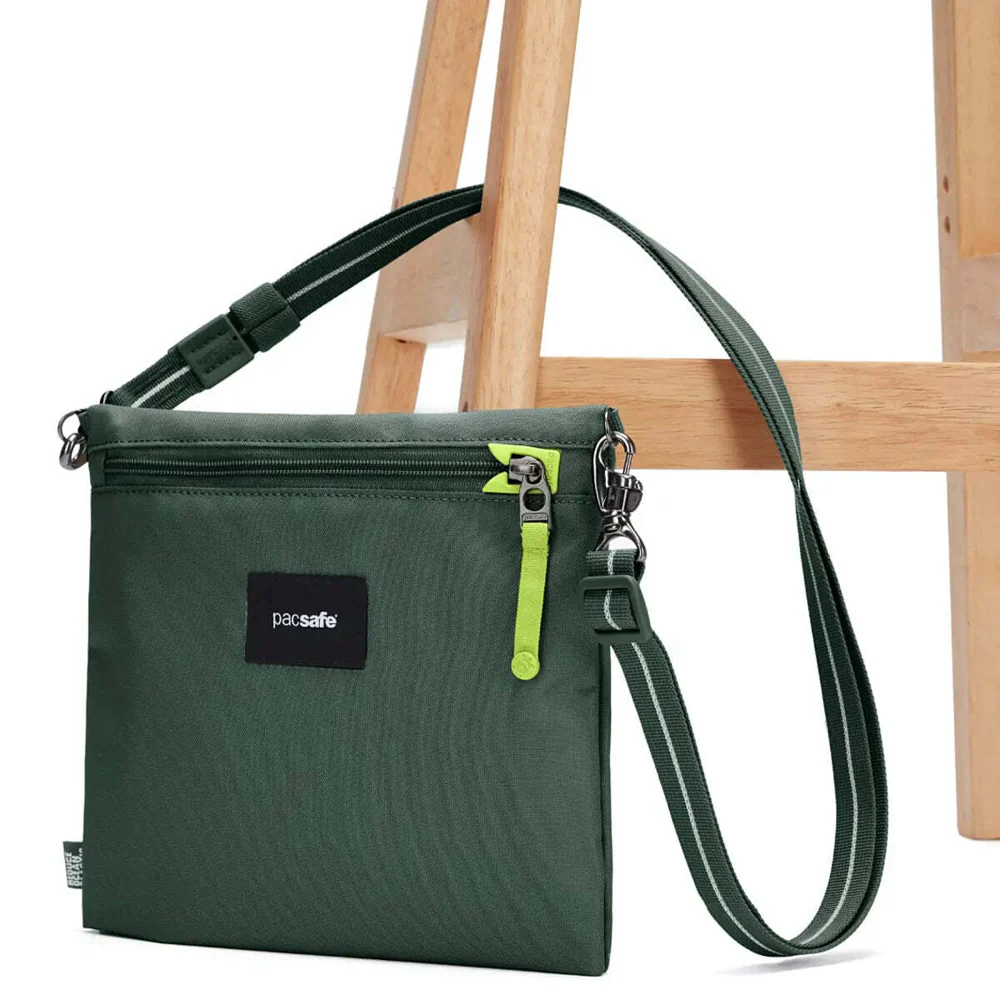 Pacsafe Go Anti-Theft Crossbody Pouch - Spruce Green - Image 7