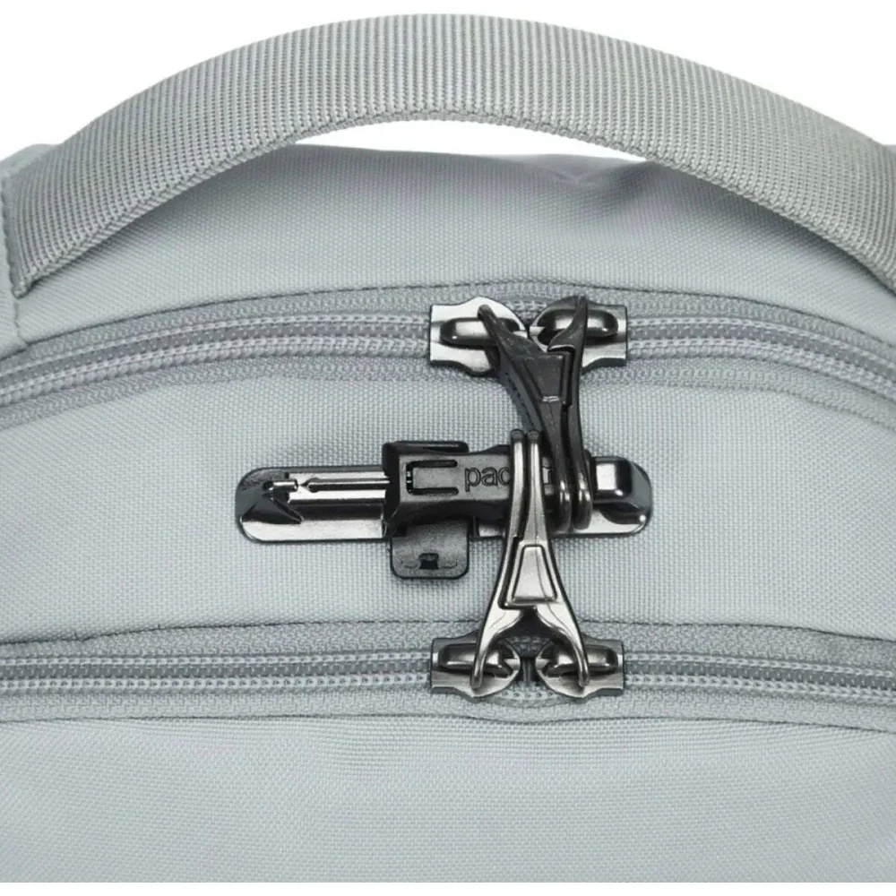 Pacsafe V Tour Anti-Theft RFID Blocking Tablet Fit Crossbody Bag Digital Grey - Image 8