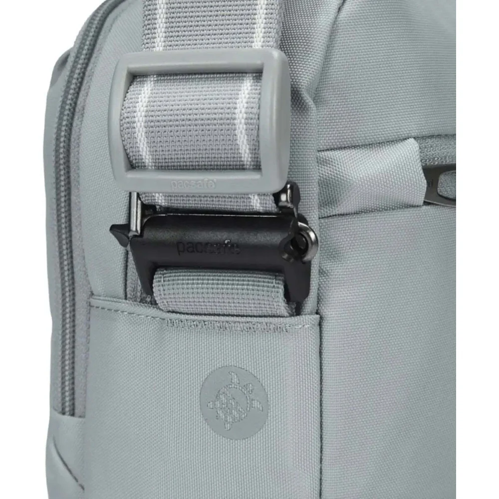 Pacsafe V Tour Anti-Theft RFID Blocking Tablet Fit Crossbody Bag Digital Grey - Image 9