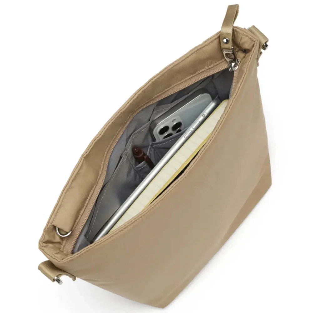 Pacsafe W Anti-theft Crossbody Bag - Taupe - Image 7
