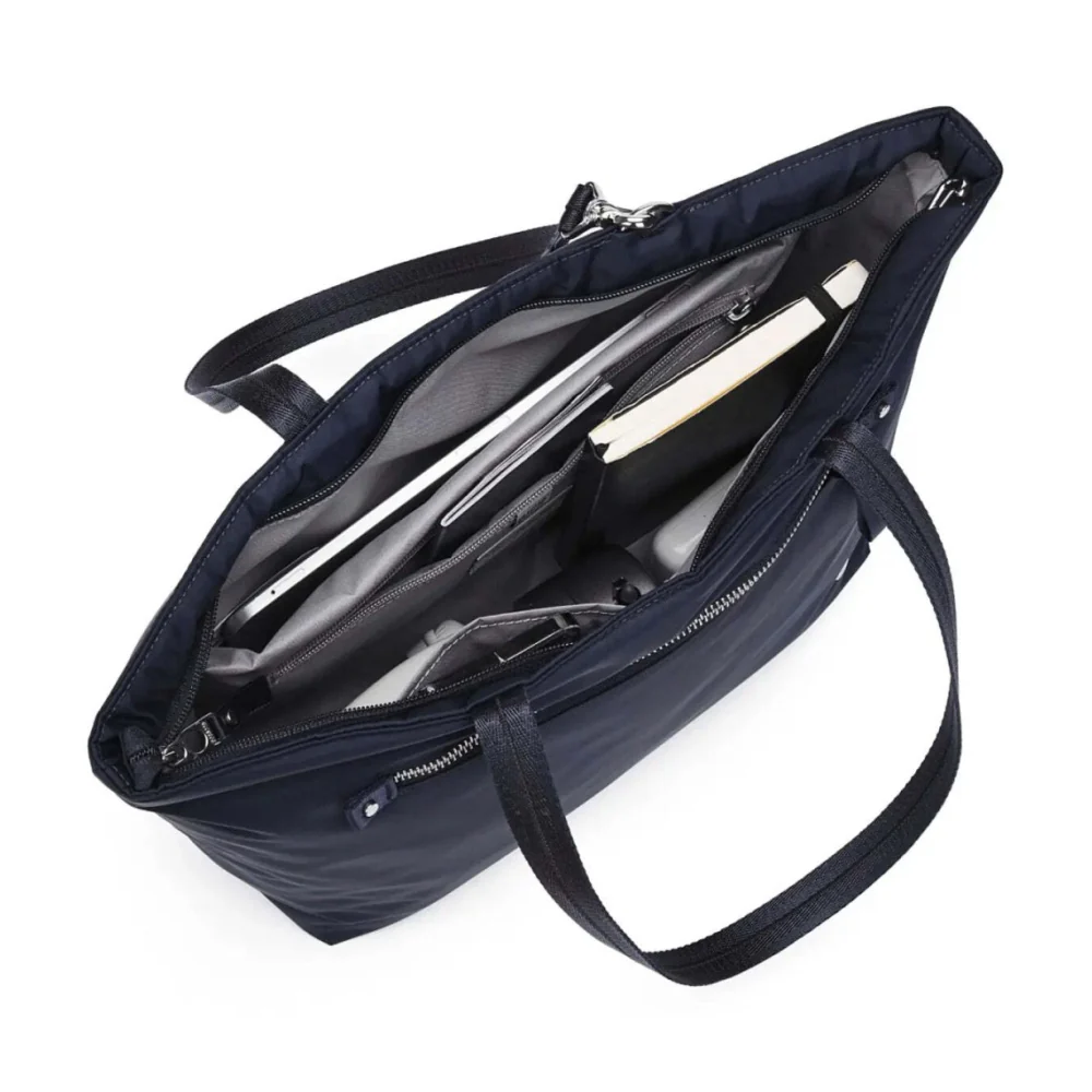 Pacsafe W Anti-Theft RFID Blocking Carryall 13" Laptop Tote Bag Navy - Image 2