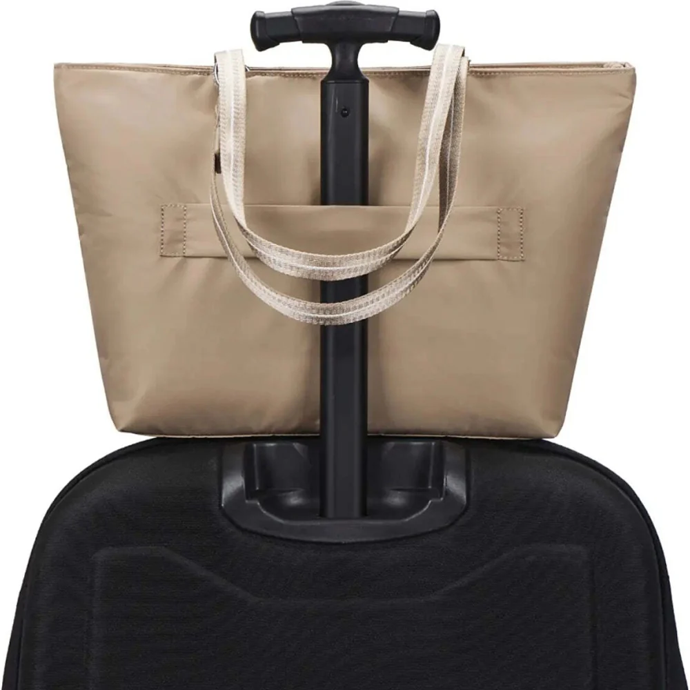 Pacsafe W Anti-Theft RFID Blocking Carryall 13" Laptop Tote Bag Taupe - Image 6