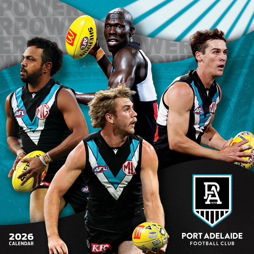 Paper Pocket AFL Port Adelaide Power 2026 Calendar