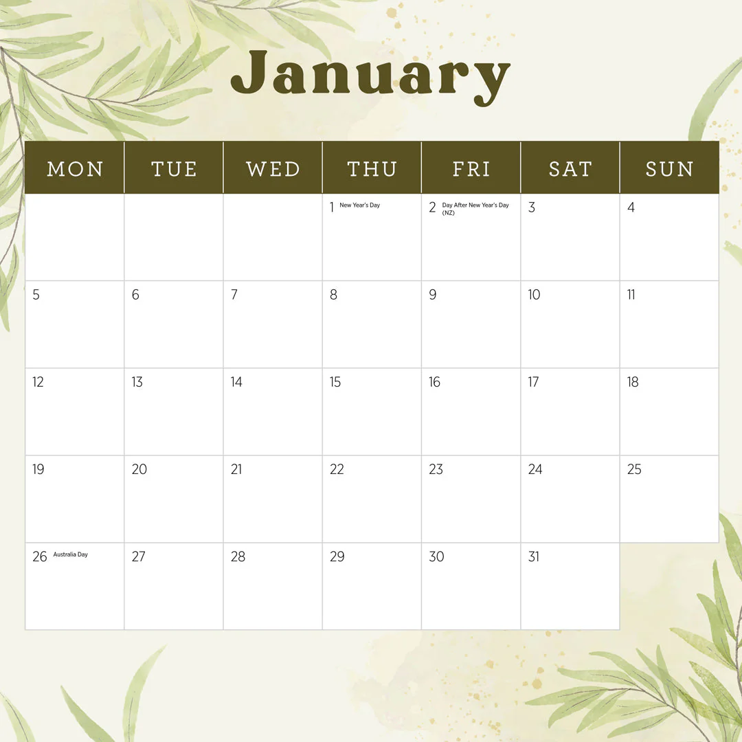 Paper Pocket Our Australia National Parks 2026 Calendar - Image 3
