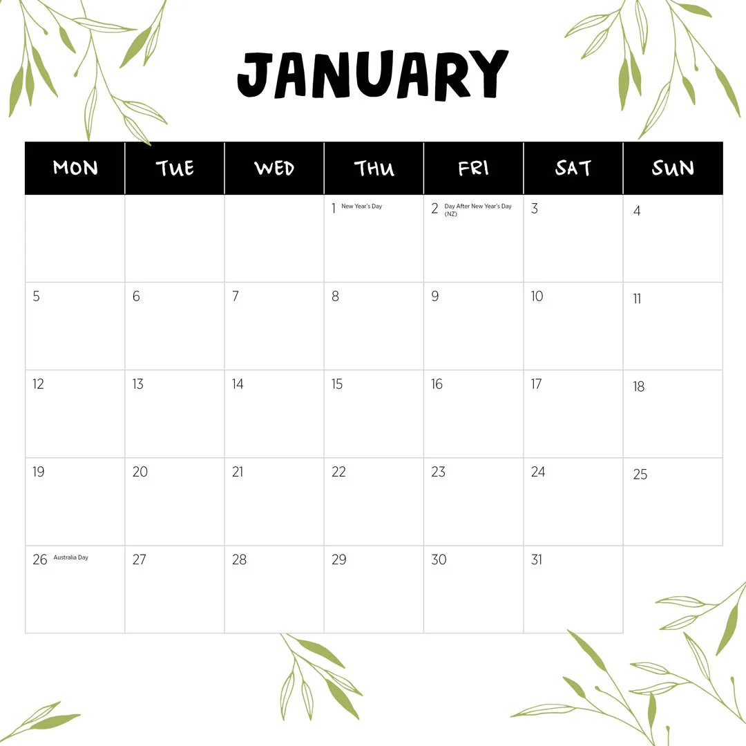 Paper Pocket Our Australia Tasmania 2026 Calendar - Image 3