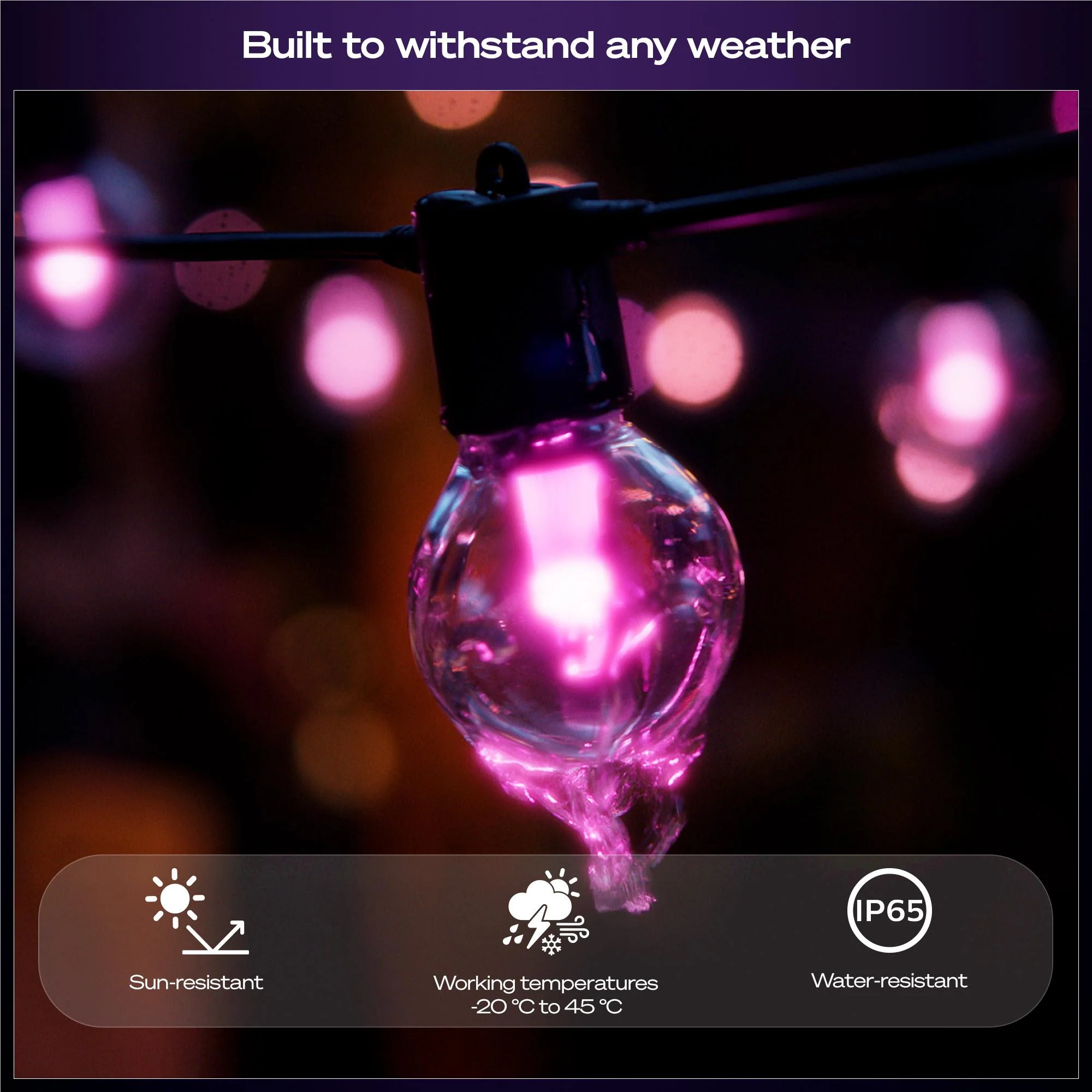 Philips Hue Festavia Hue 20 Bulb Globe String Lights (14m) - Image 11
