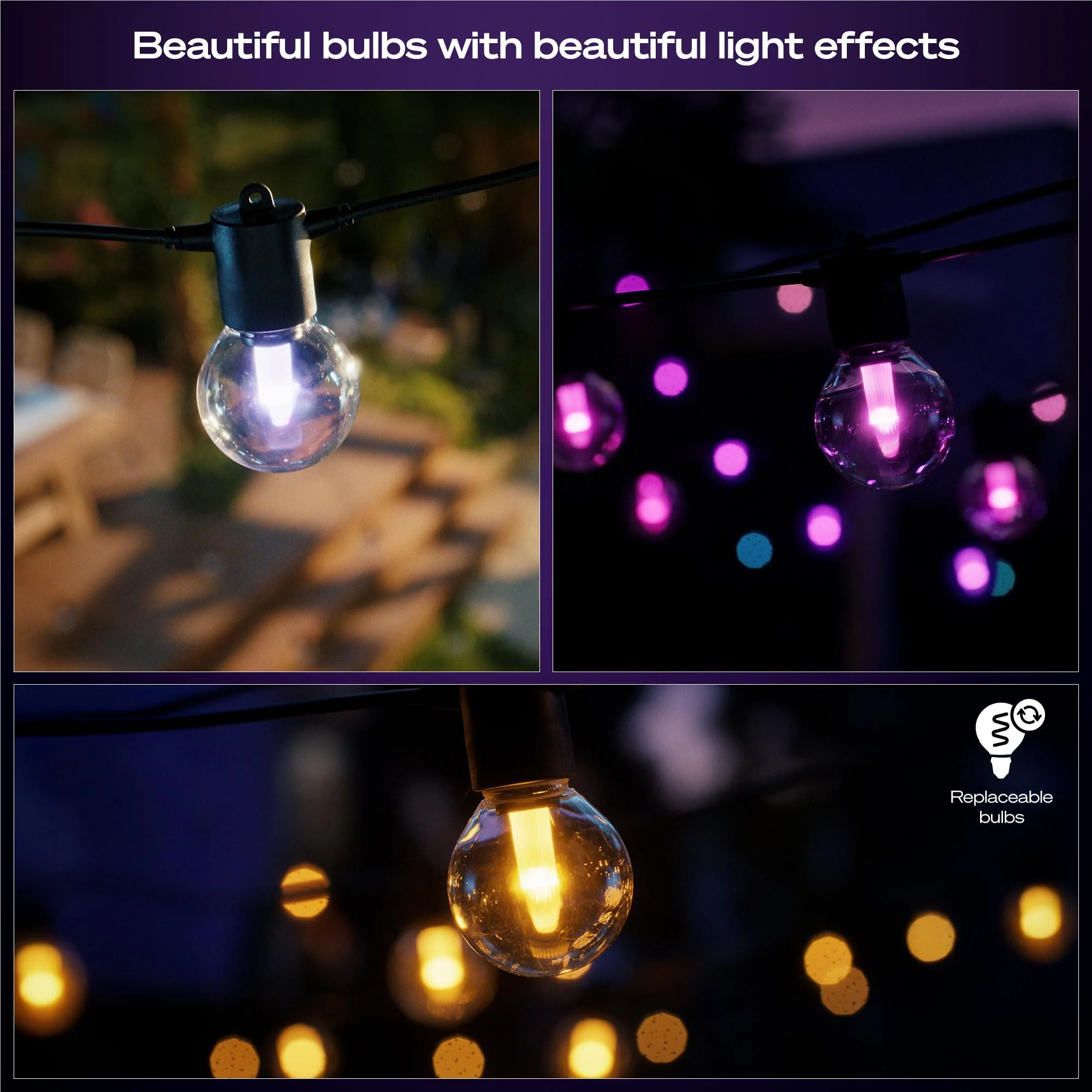 Philips Hue Festavia Hue 20 Bulb Globe String Lights (14m) - Image 12