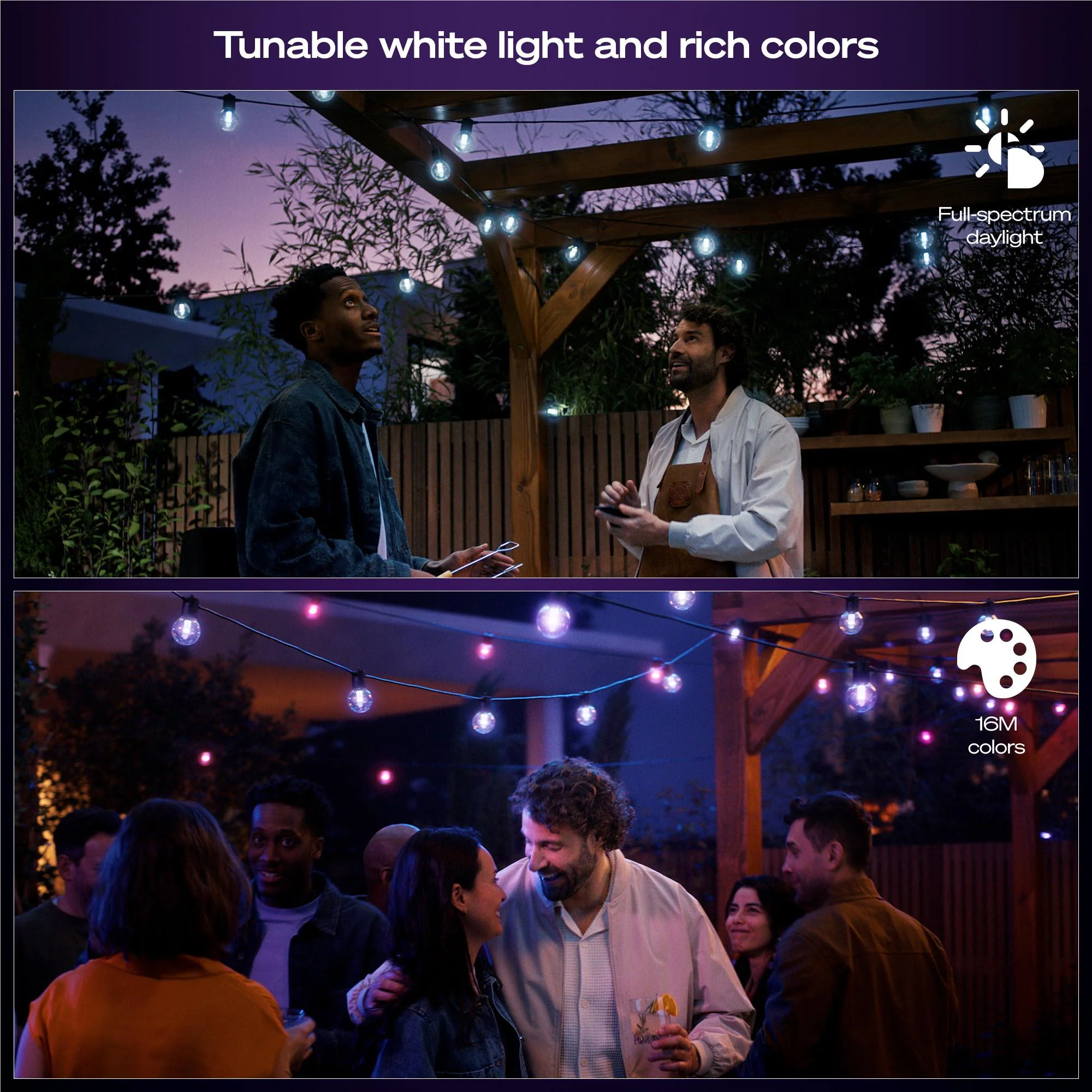 Philips Hue Festavia Hue 20 Bulb Globe String Lights (14m) - Image 6