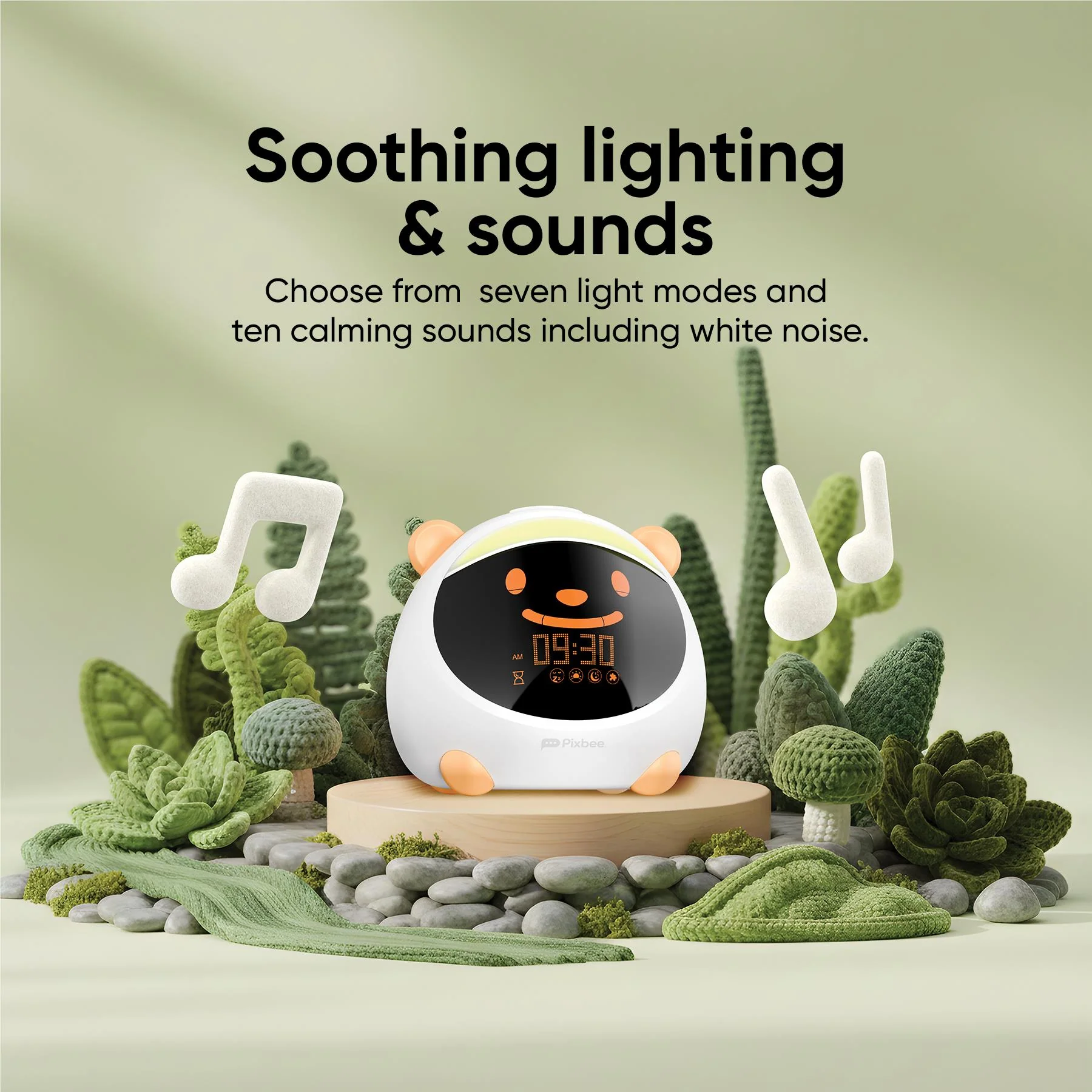 Pixbee Nest Smart Sleep Trainer Clock - Image 6
