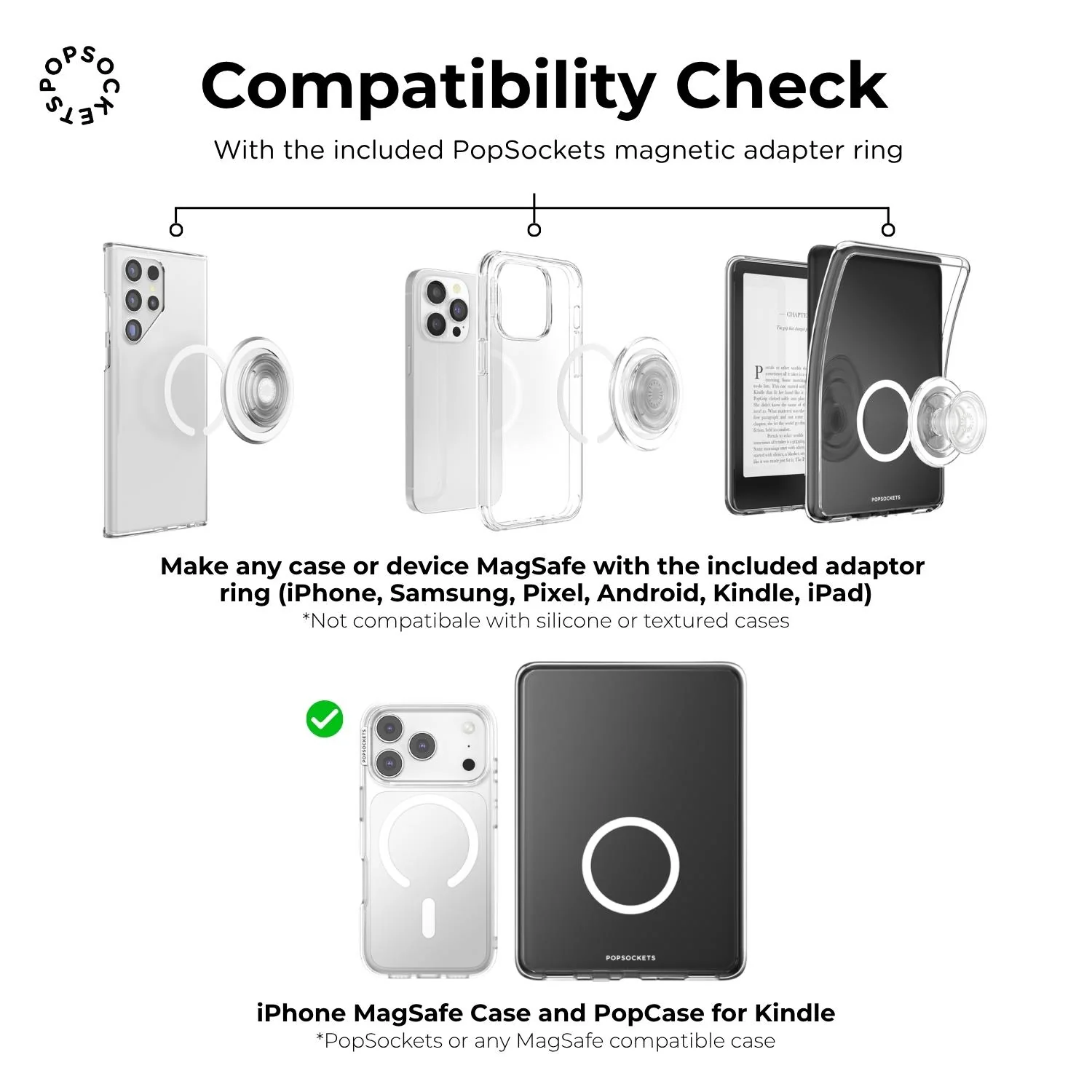 Pokemon X PopSockets PopGrip MagSafe Phone Grip/Stand with Swappable Top (Gengar Tidepool) - Image 8