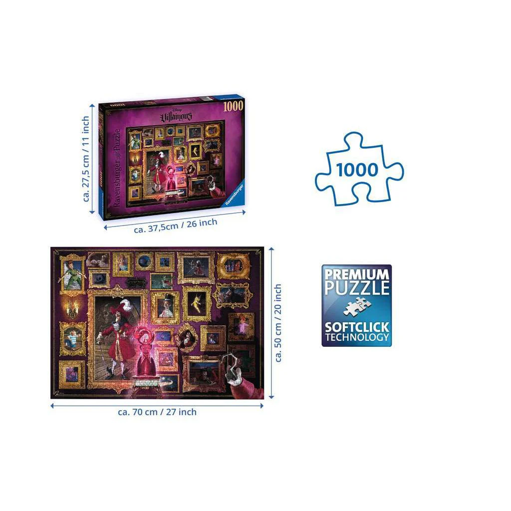 Ravensburger 1000pc Villainous Captain Hook Puzzle - Image 3