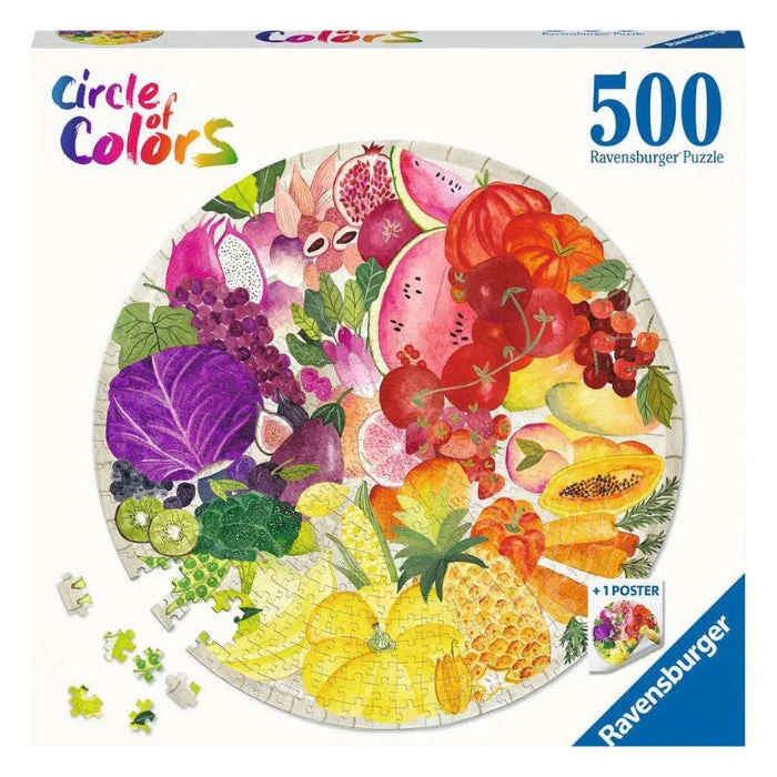 Ravensburger 500pc Circle of Colors - Fruits and Vegetables Puzzle