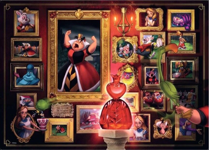 Ravensburger Puzzle 1000pc - Disney Villainous Queen of Hearts - Image 2