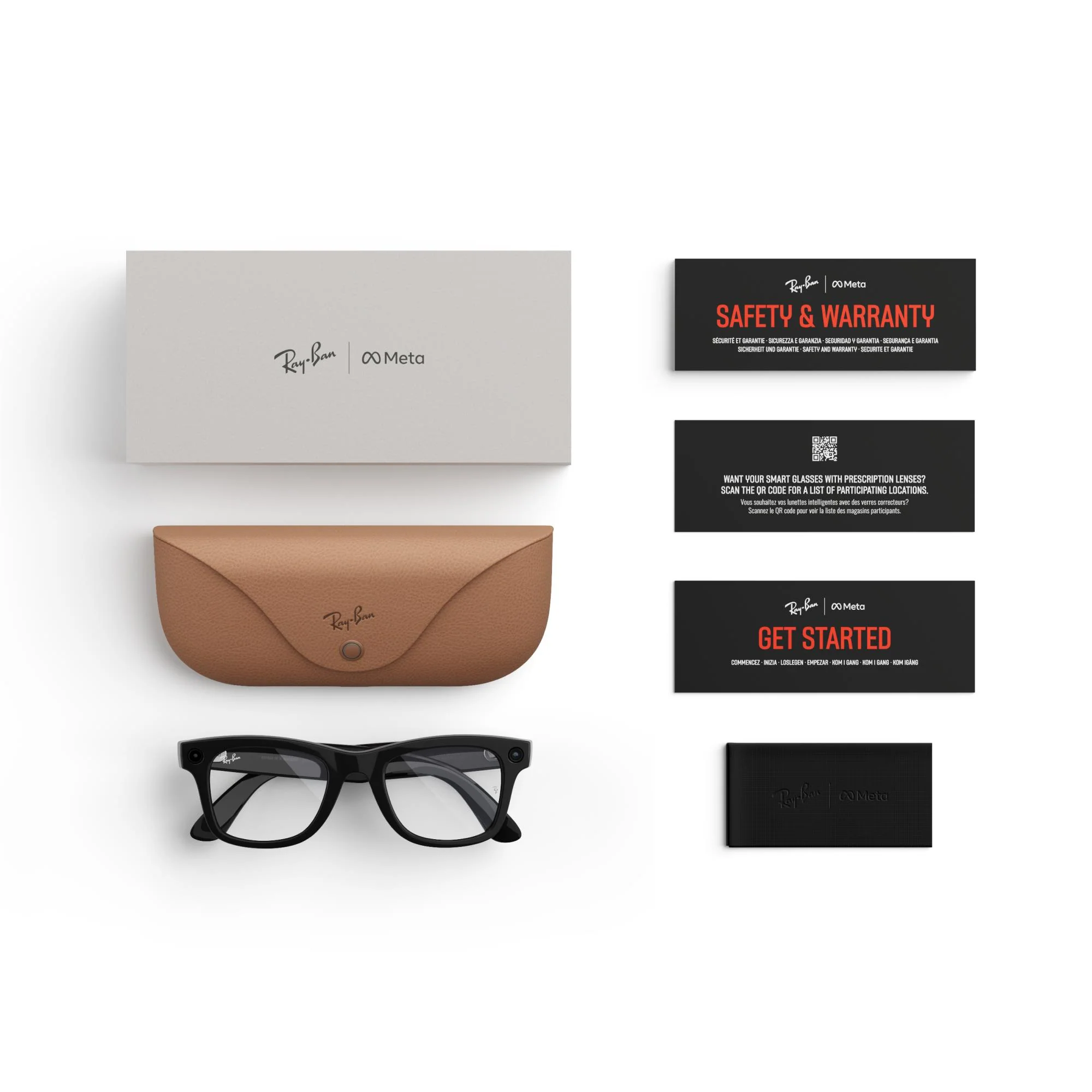 Ray-Ban | Meta Wayfarer Gen 1 AI Glasses (Shiny Black/Clear) - Image 6