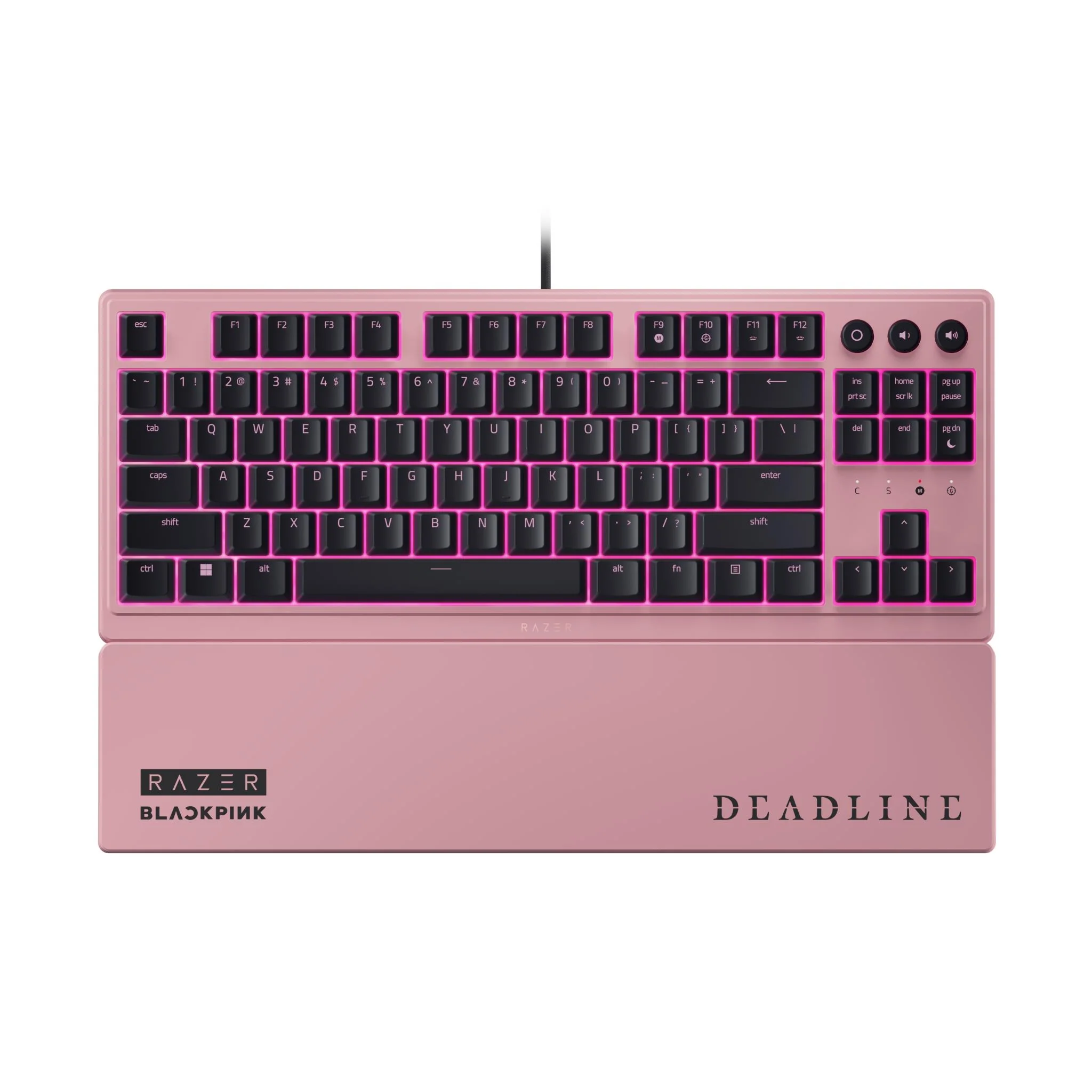 Razer Ornata V3 Tenkeyless Low Profile Gaming Keyboard Blackpink Edition (Pink) - Image 2