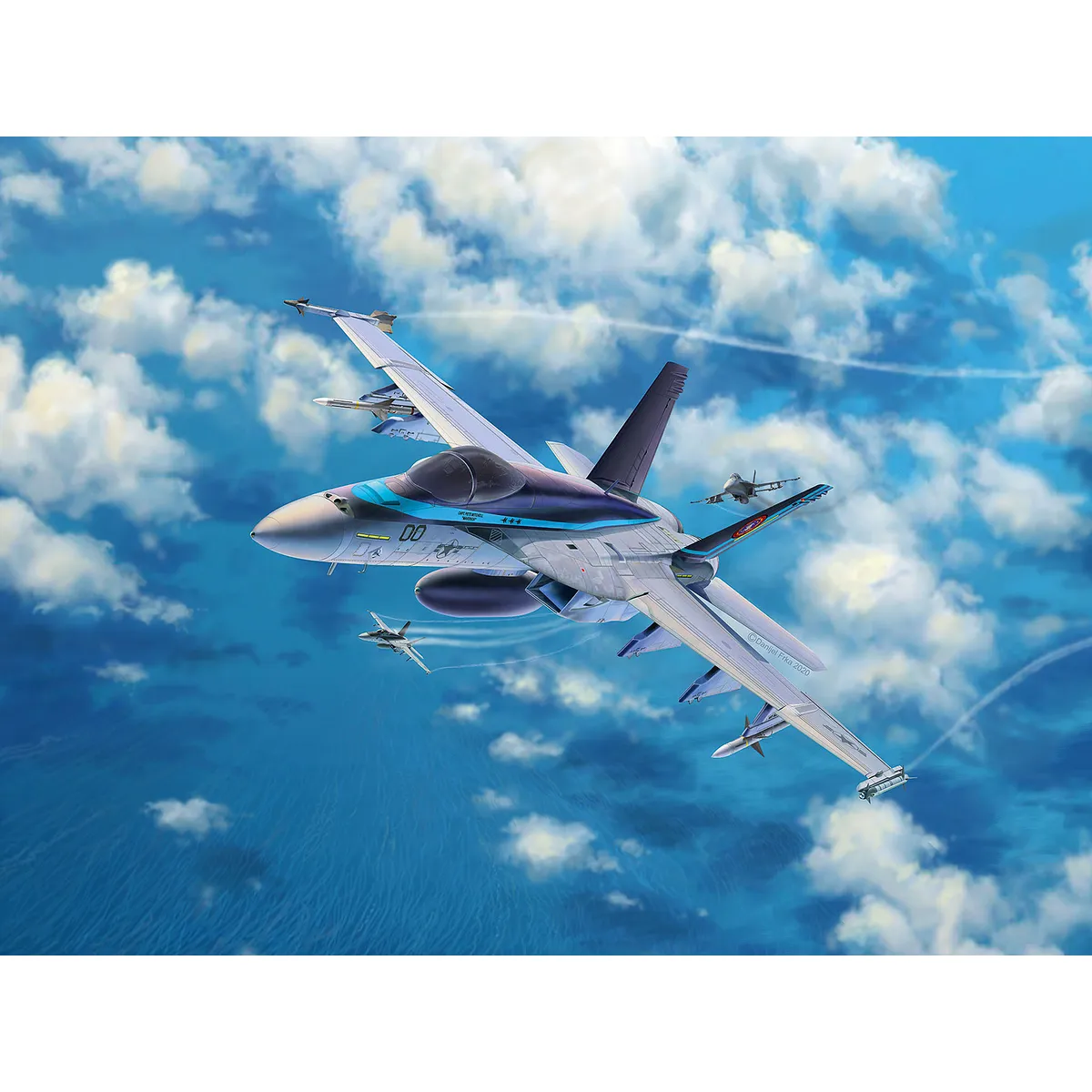 Revell 1/48 F/A-18E Super Hornet ‘Top Gun: Maverick’ Scaled Plastic Model Kit - Image 2