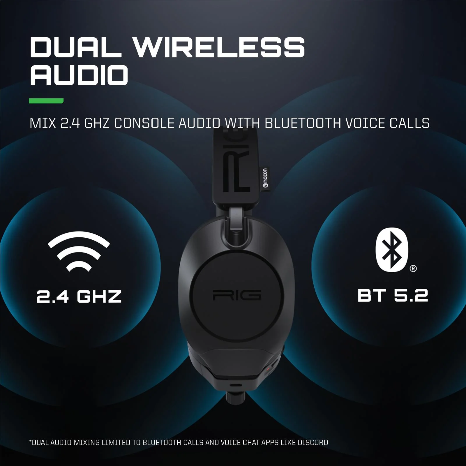 RIG R8 SPECTRE PRO HX Dual Wireless Gaming Headset and Base Station for Xbox (Black) - Image 7