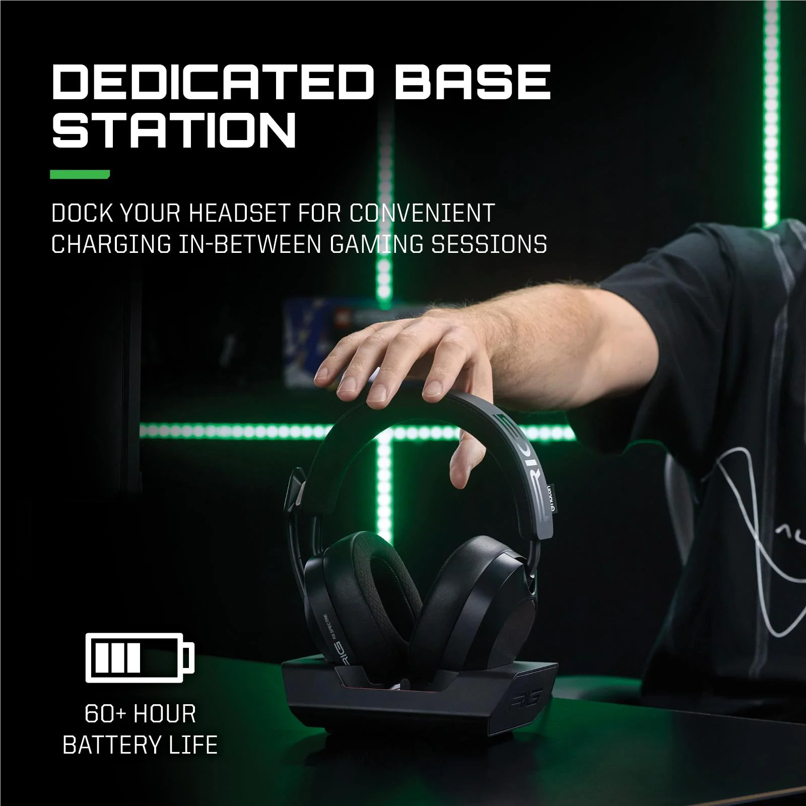 RIG R8 SPECTRE PRO HX Dual Wireless Gaming Headset and Base Station for Xbox (Black) - Image 9