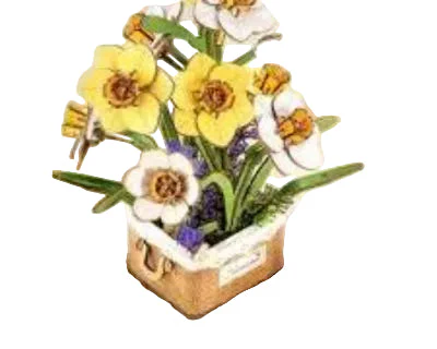 Robotime Wood Bloom Narcissus (Daffodil) - Image 3
