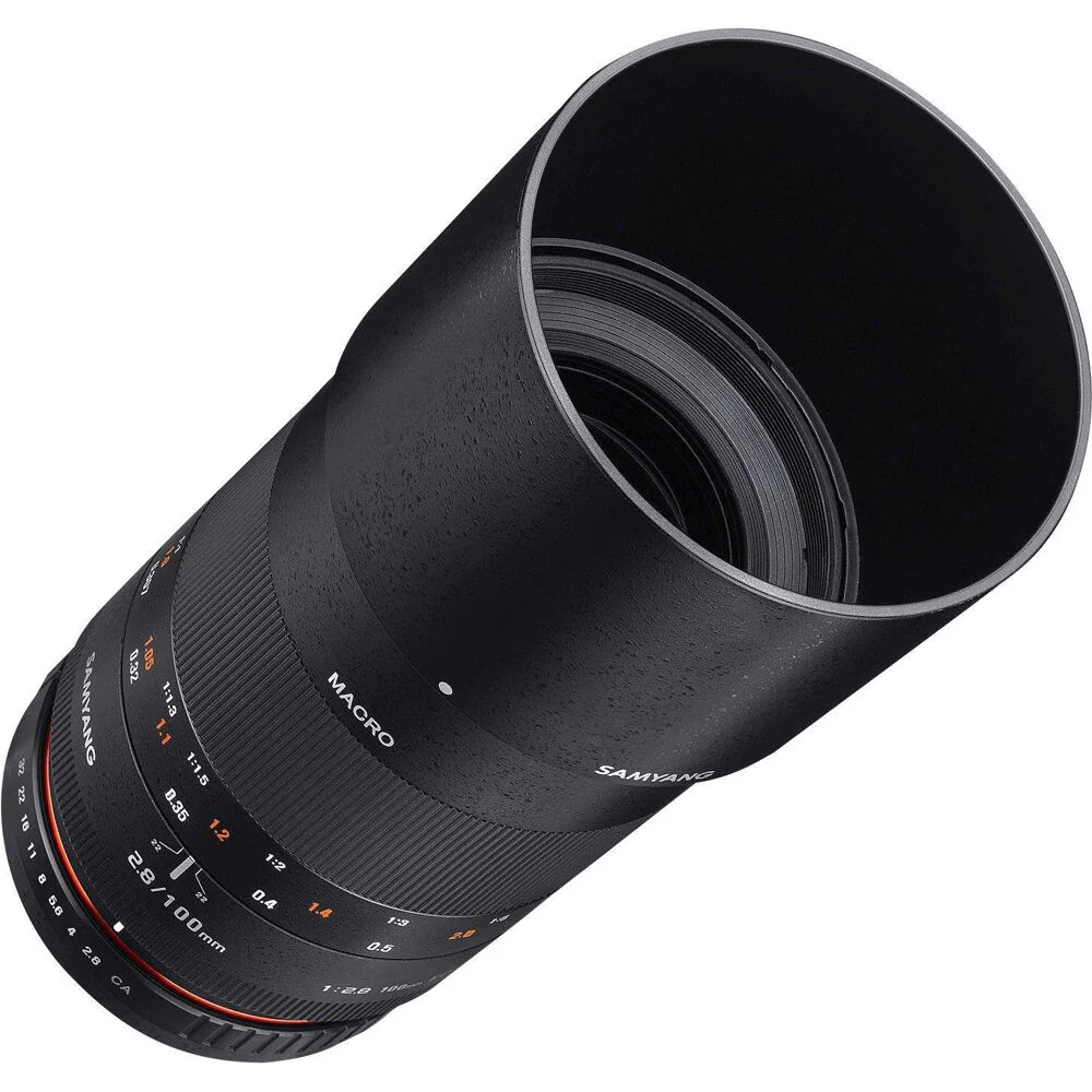 Samyang 100mm F2.8 Macro UMC II Lens For Fuji X Full Frame (Black) - Image 2