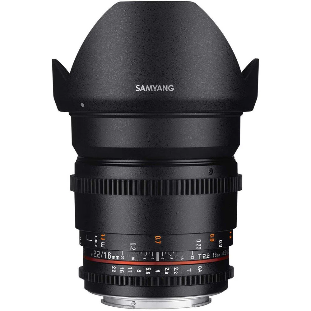 Samyang 16mm T2.2 VDSLR UMC II Sony FE APS-C (Black) - Image 3