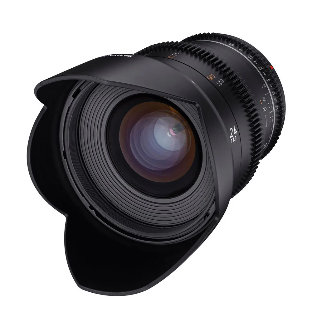 Samyang 24mm T1.5 MK2 VDSLR Lens For Canon RF Full Frame (Black)