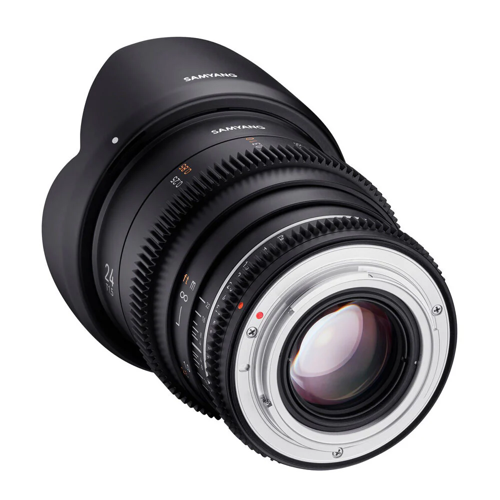 Samyang 24mm T1.5 MK2 VDSLR Lens For Canon RF Full Frame (Black) - Image 6