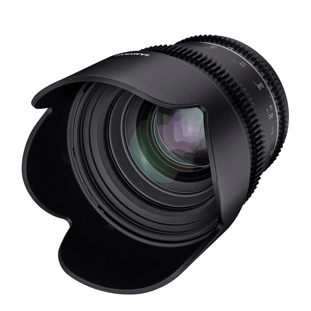 Samyang 50mm T1.5 MK2 VDSLR Lens For Canon RF Full Frame (Black)