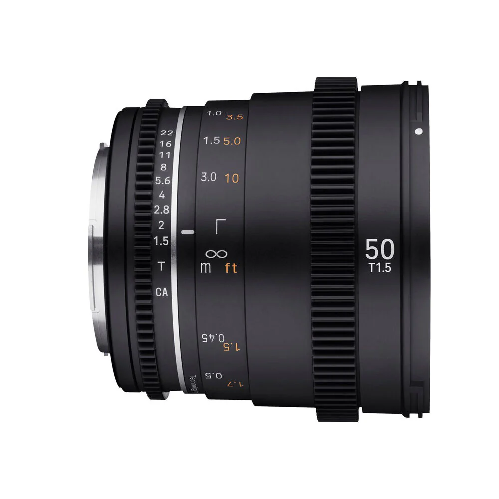 Samyang 50mm T1.5 MK2 VDSLR Lens For Canon RF Full Frame (Black) - Image 5