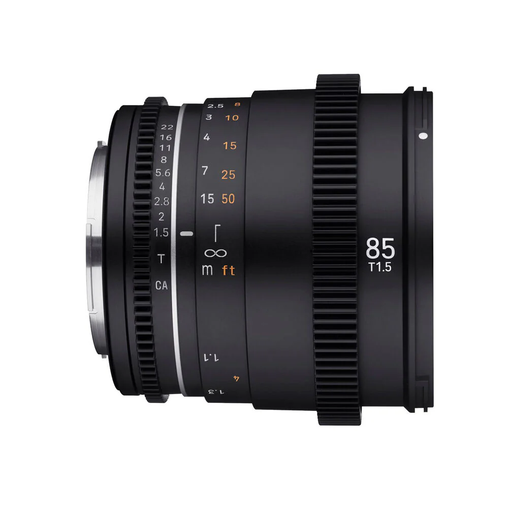 Samyang 85mm T1.5 MK2 VDSLR Lens For Canon RF Full Frame (Black) - Image 5