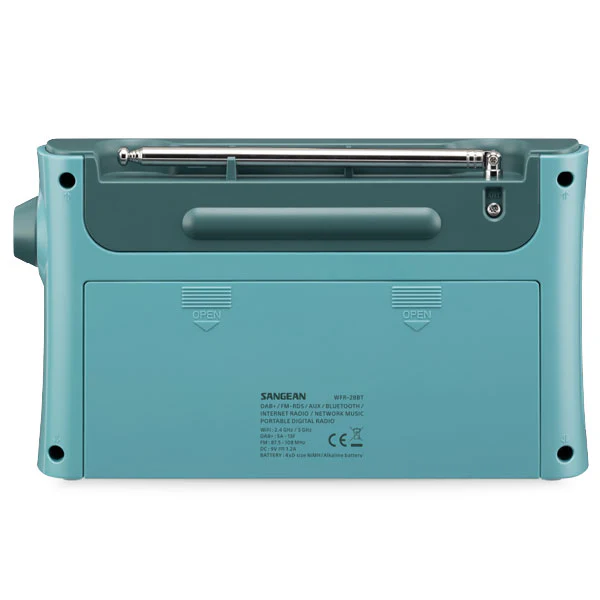 Sangean WFR-28BT DAB+ FM BT Portable Radio - Light Blue - Limited Edition - Image 4