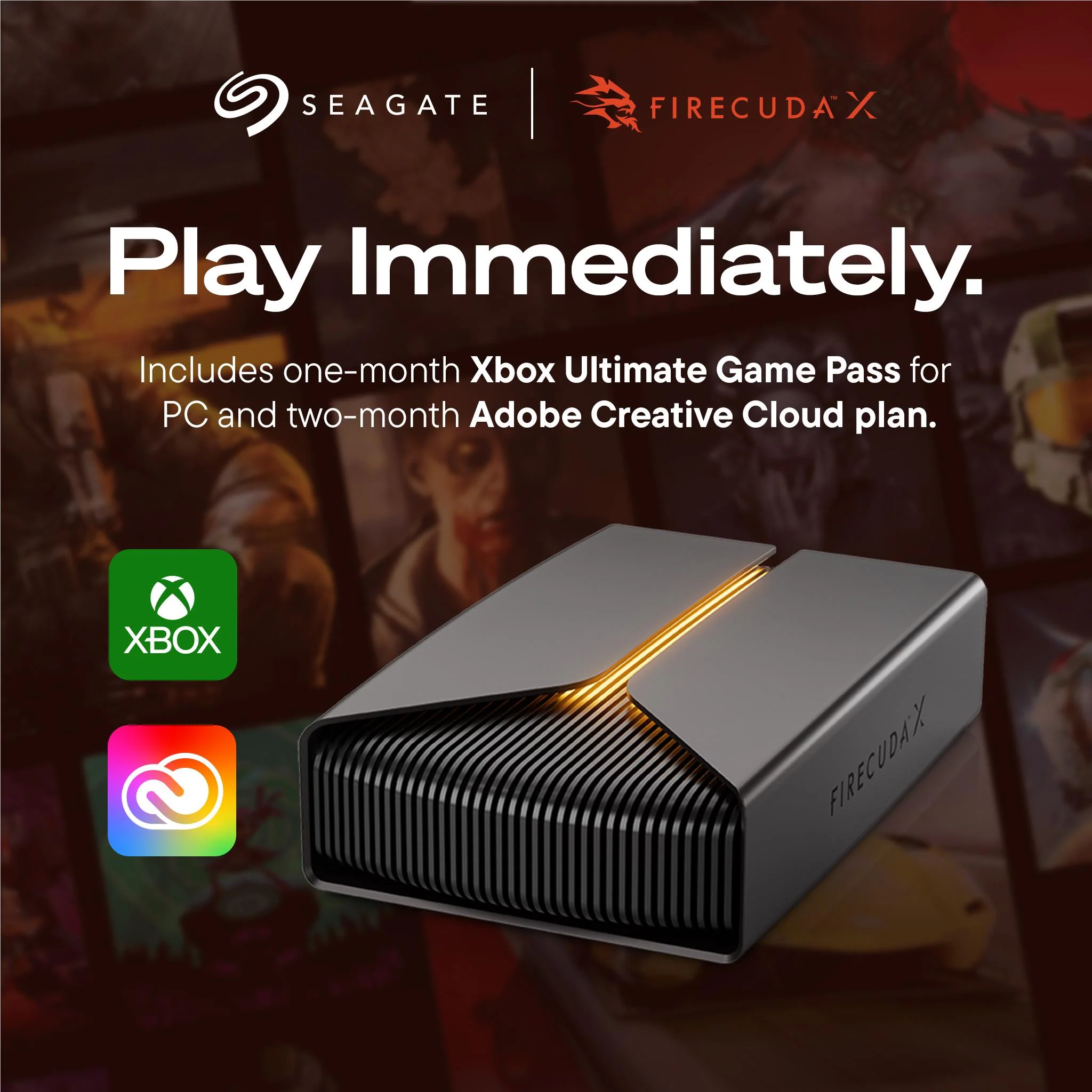 Seagate FireCuda X Vault USB-C External Gaming Hard Drive 20TB - Image 4