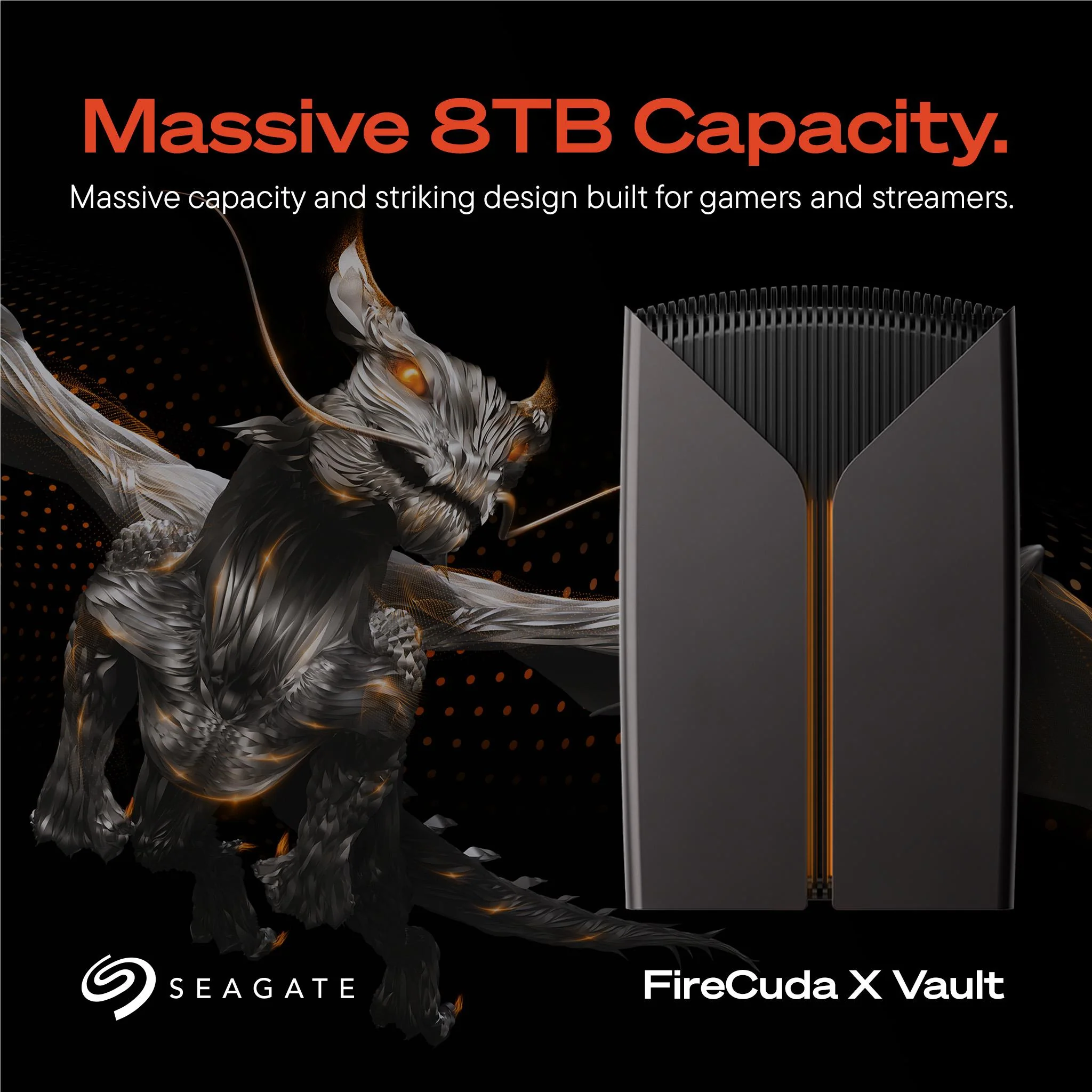 Seagate FireCuda X Vault USB-C External Gaming Hard Drive 20TB - Image 6