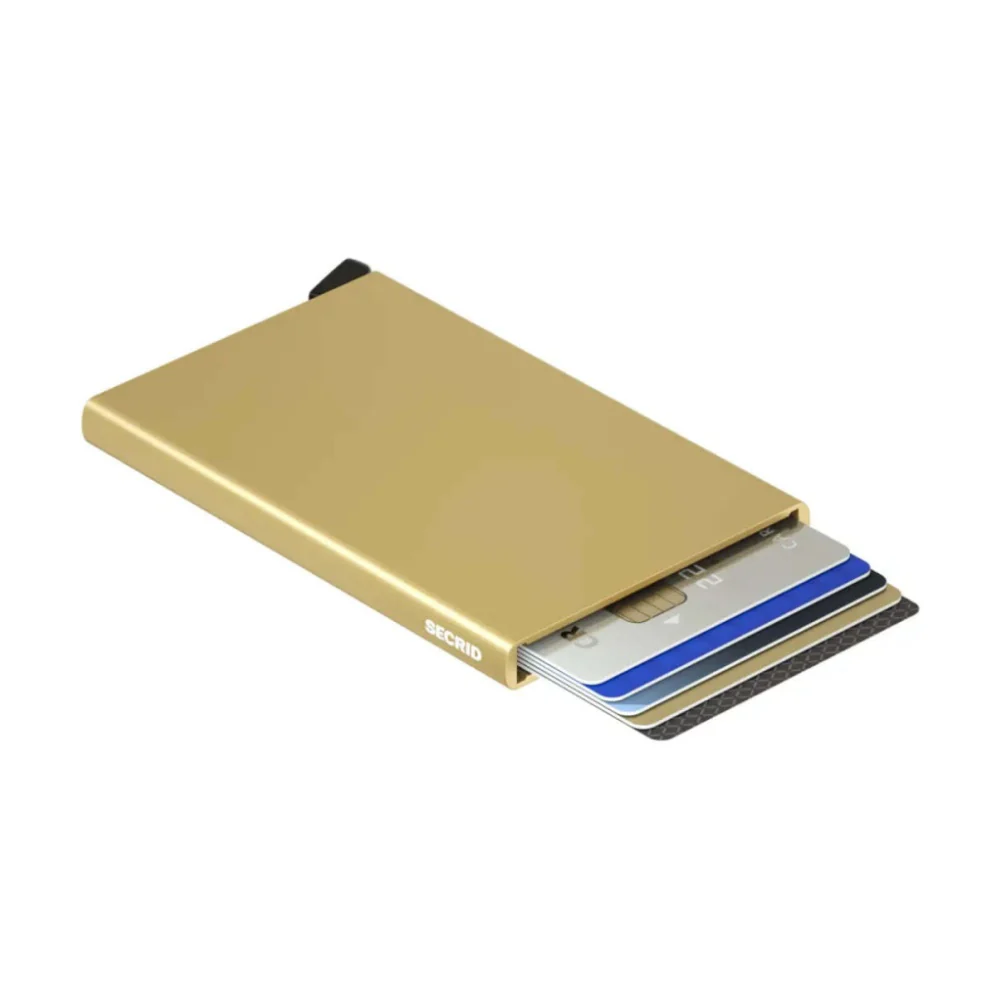 Secrid Cardprotector Compact RFID Aluminium Cards Wallet Gold - Image 2