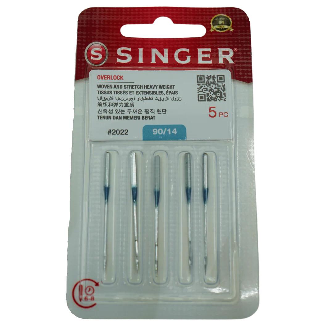 SINGER Overlocker Needles for 14SH, 14T, 14HD - NG2022-90-5 Overlocker Needles