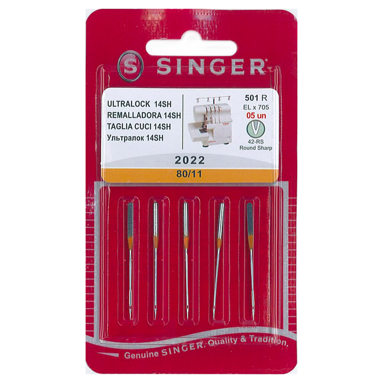 SINGER Overlocker Needles for 14SH, 14T, 14HD - NG2022-90-5 Overlocker Needles - Image 3