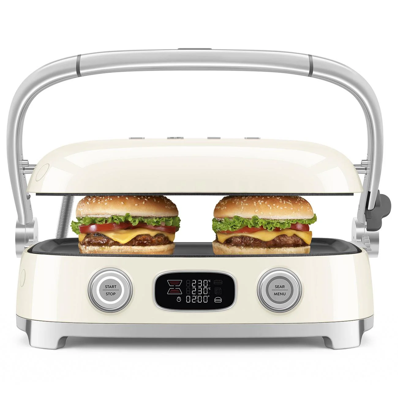 Smeg 50's Style Retro 3-in1 MultiGrill (Cream) - Image 10