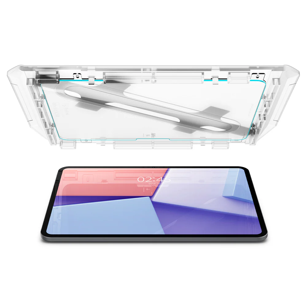 Spigen Apple iPad Pro 11 M5/M4 (2025/2024) EZ Fit GLAS.tR Slim 1PC Glass Screen Protector (Clear) - Image 6