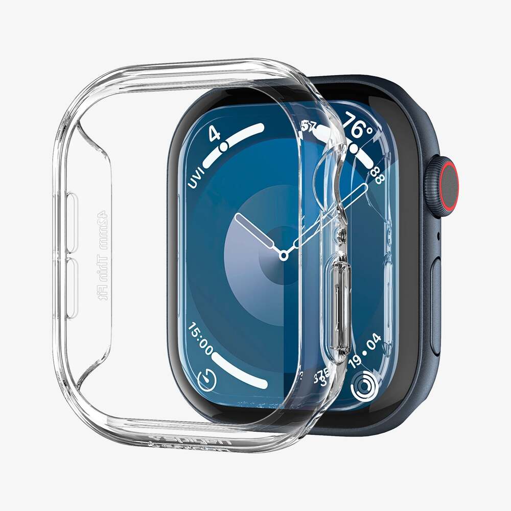 Spigen Apple Watch 10/11 42mm Thin Fit Case (Clear) - Image 3