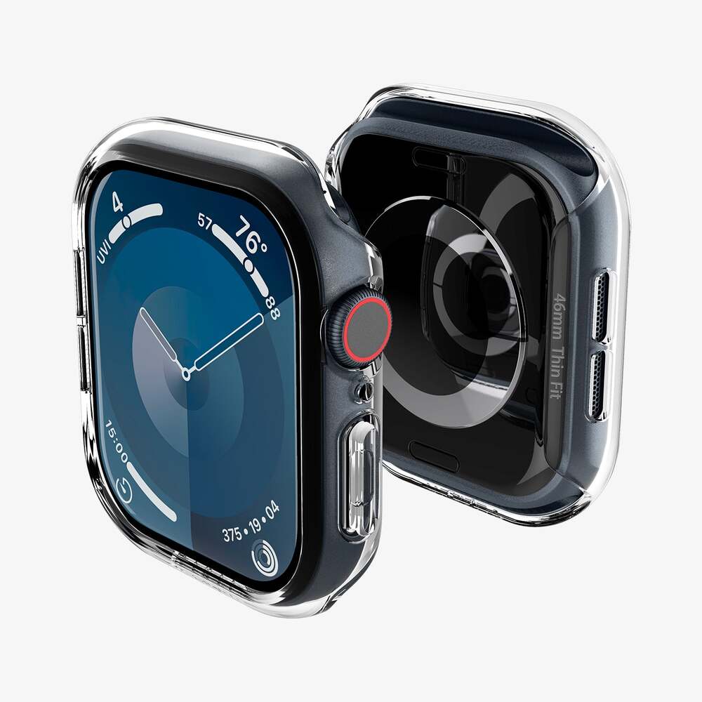 Spigen Apple Watch 10/11 42mm Thin Fit Case (Clear) - Image 4