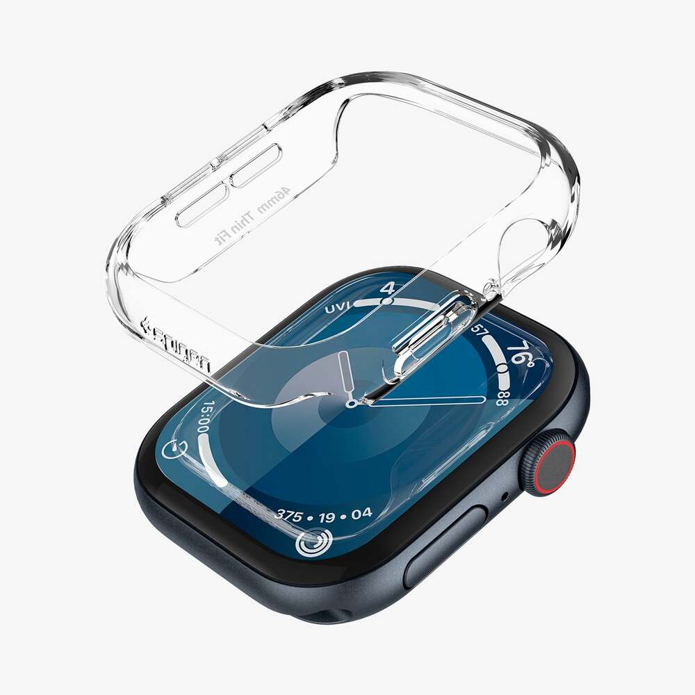 Spigen Apple Watch 10/11 42mm Thin Fit Case (Clear) - Image 5