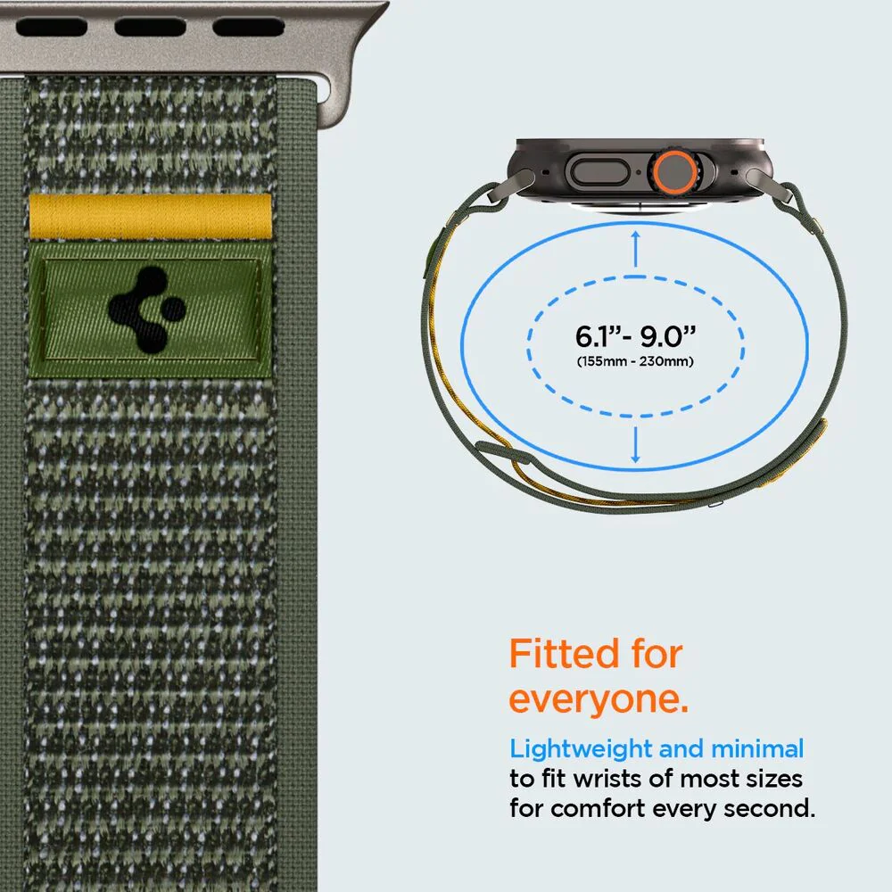 Spigen Apple Watch 49mm 46mm 45mm 44mm 42mm Athlex Air Band (Active Green) - Image 3