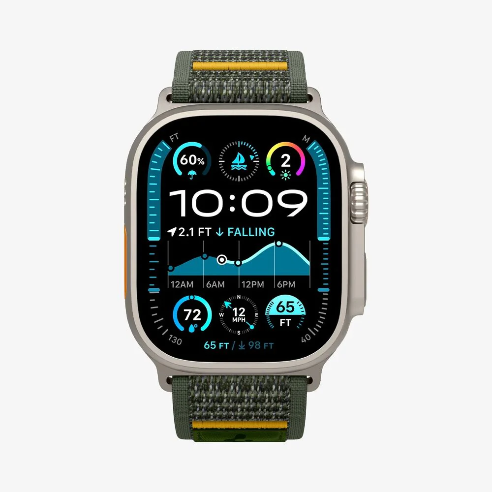 Spigen Apple Watch 49mm 46mm 45mm 44mm 42mm Athlex Air Band (Active Green) - Image 4