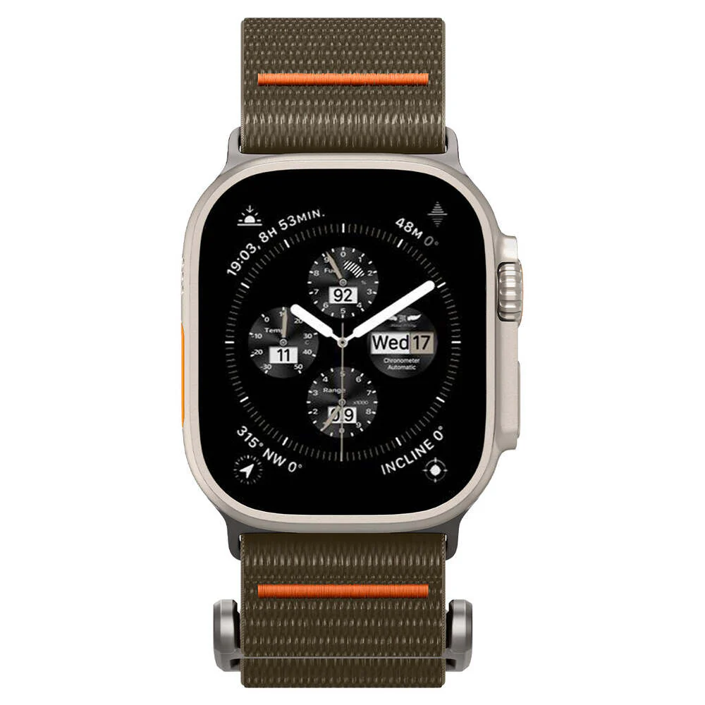 Spigen Apple Watch 49mm 46mm 45mm 44mm 42mm DuraPro Flex Ultra Band (Khaki) - Image 2
